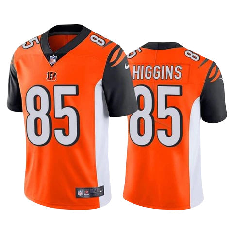 Men's Cincinnati Bengals Tee Higgins Game Vapor Jersey Orange