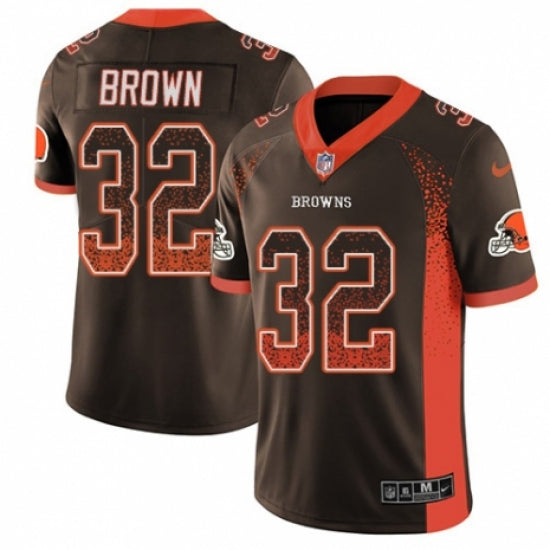 Men's Cleveland Browns Jim Brown Limited Rush Jersey Brown