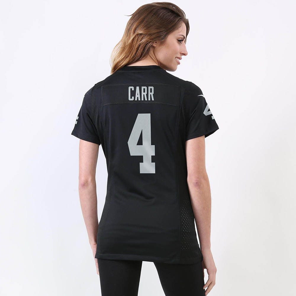 Women's Las Vegas Raiders Derek Carr Game Player Jersey Black