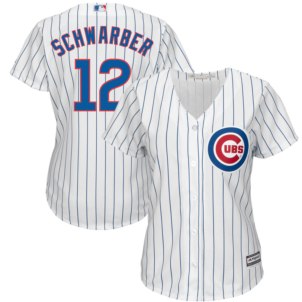 Women's Chicago Cubs Kyle Schwarber Replica Home Jersey - White